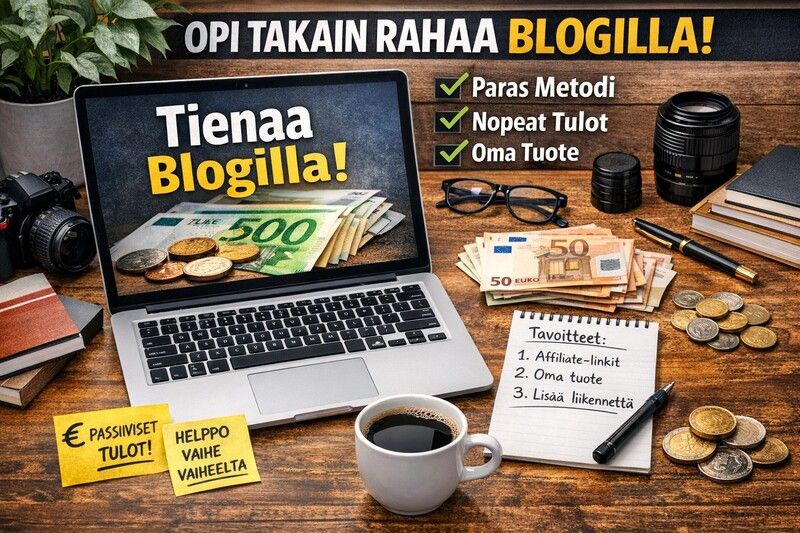 Blogilla tienaaminen – realistinen strategia, ansaintamallit ja vuoden etenemissuunnitelm